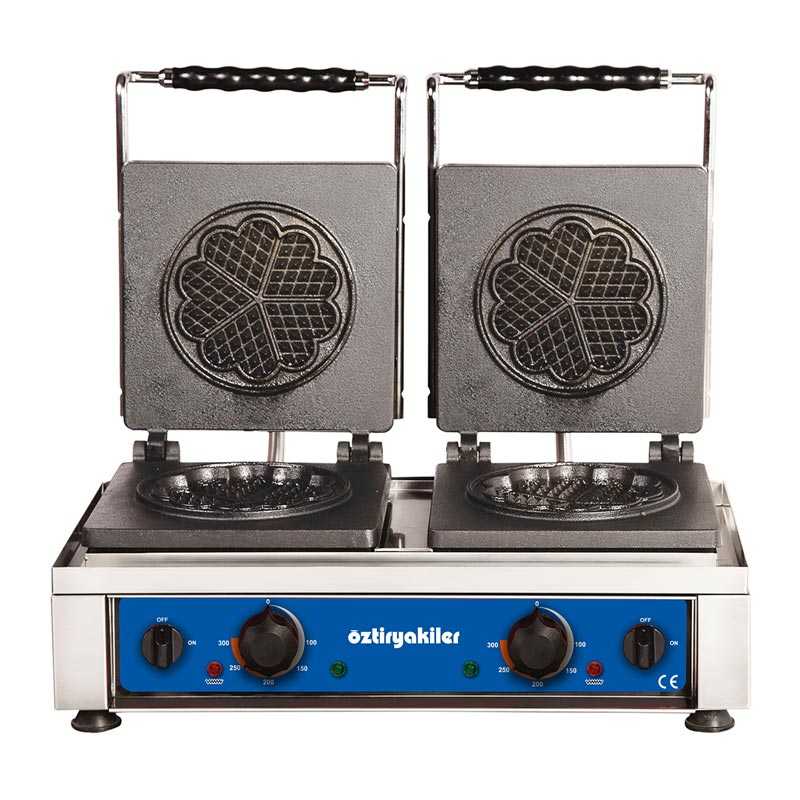 Oztiryakiler Cicek Model WM-25 Waffle Makinesi Ciftli