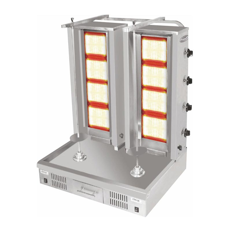 Pimak Alttan Motorlu Cift Donerli Doner Makinesi 5 Radyanli Dogalgazli