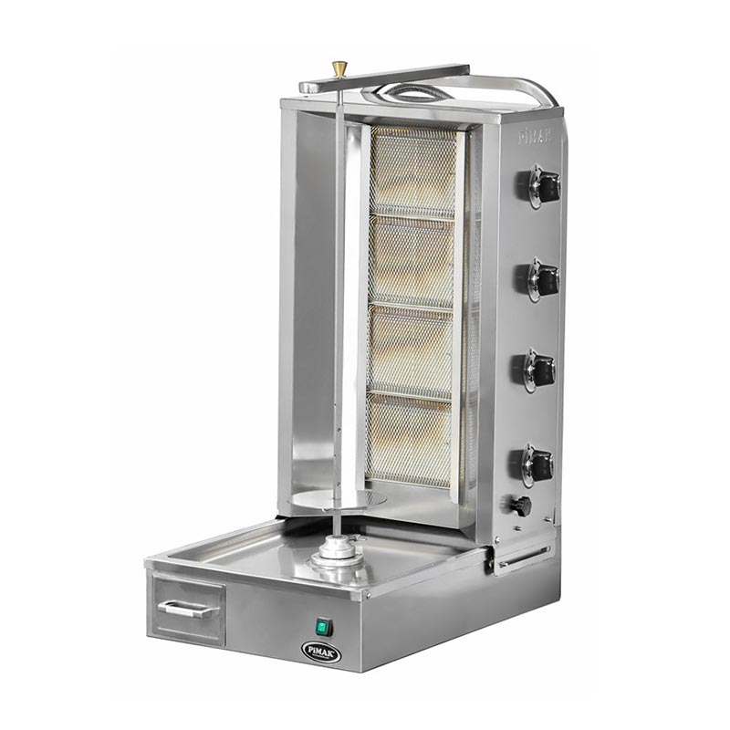 Pimak Alttan Motorlu Doner 4 Makinesi Radyanli Dogalgazli