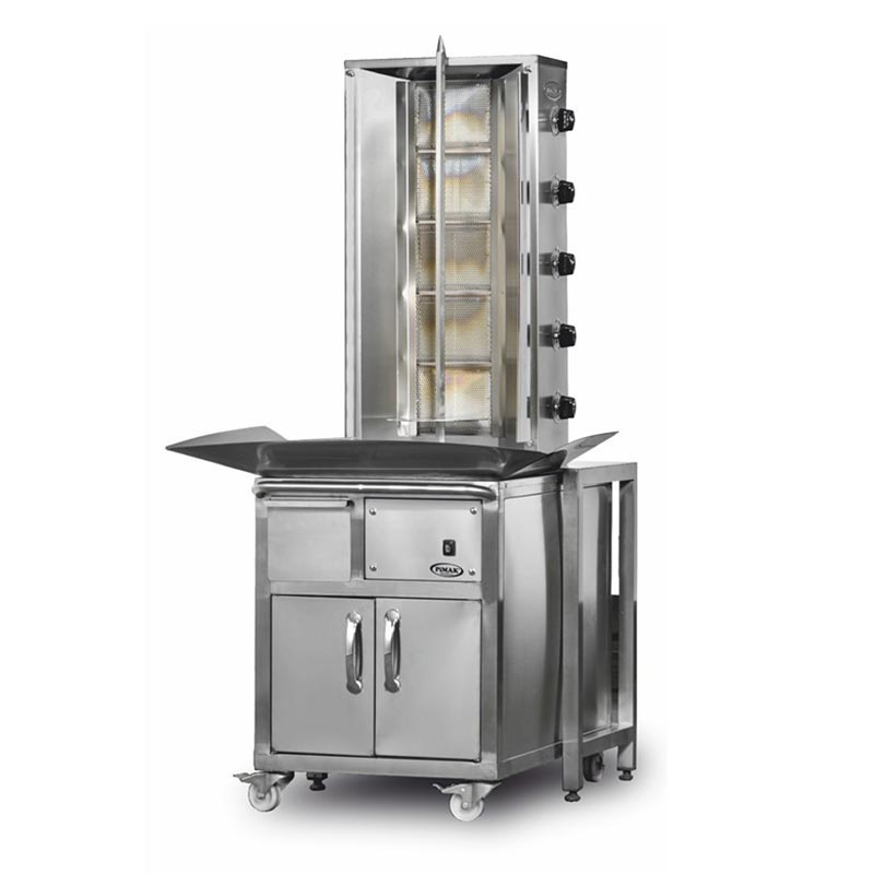 Pimak Doner Makinesi Radyanli 4 Lpg Li Arabali