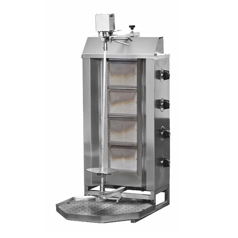 Pimak Ustten Motorlu Doner 4 Makinesi Radyanli Dogalgazli