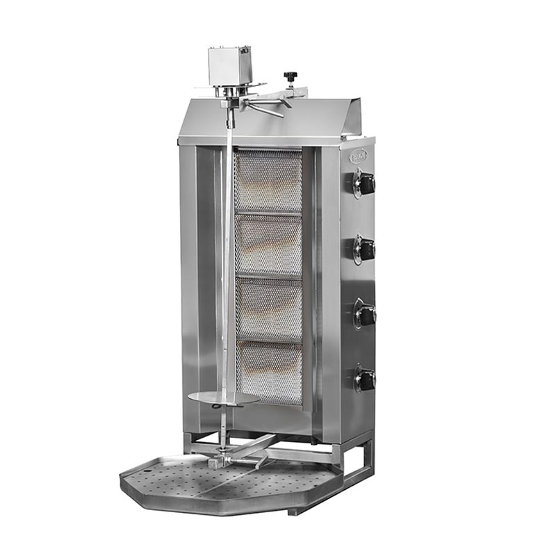 Pimak Motorlu Doner Makinesi 5 Radyanli Dogalgazli Ustten