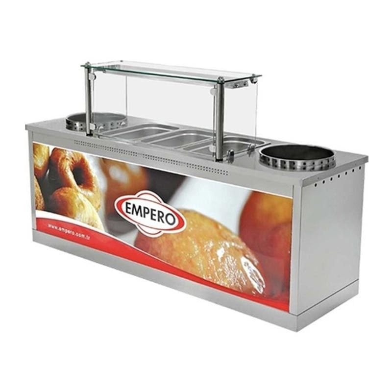 Empero EMP.LK.006 Saray ve İzmir Lokma Makinesi Tezgahı Gazlı 220x70 Cm — Empero