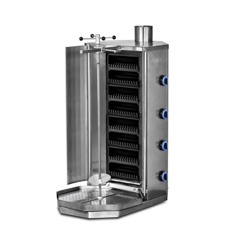 Pimak 4 Radyanlı Lav Taşlı Döner Ocağı, M077-L4 — Pimak