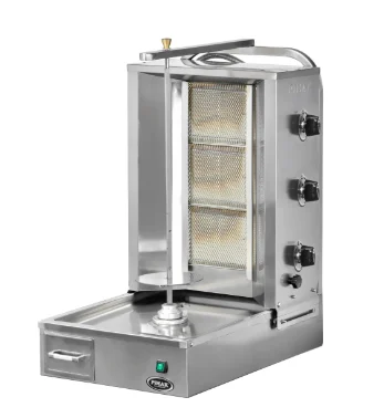 Pimak Alttan Motorlu Döner Ocağı 3 Radyanlı Gazlı LPG Ce Belgeli 50x71x87 cm DO6/M77-(3A) — Pimak