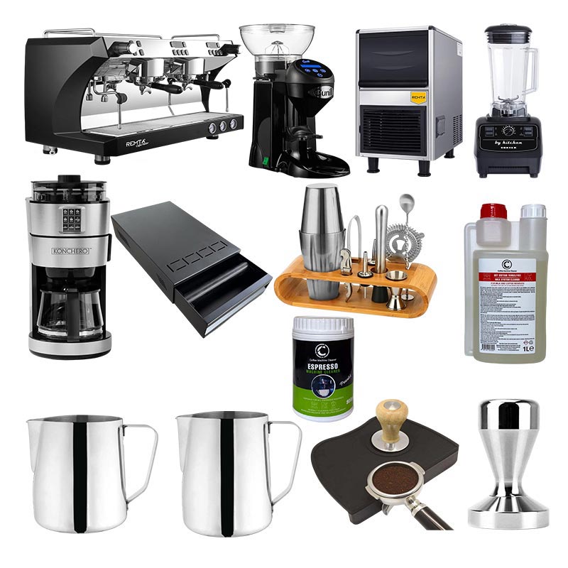 Remta Gruplu Espresso Kahve Makinesi 13 Parca Kafe 2 Seti Coffee Master