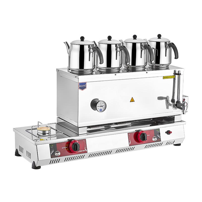 Remta N14E 85 Model 4 Demlikli Çay Ocağı, 43 L, LPG+Elektrikli — Remta