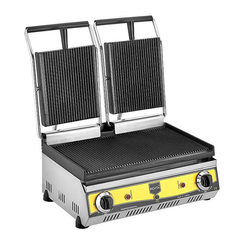 Remta Tost Makinesi 20 Dilim Cift Kapakli R80 Tam Oluklu Elektrikli