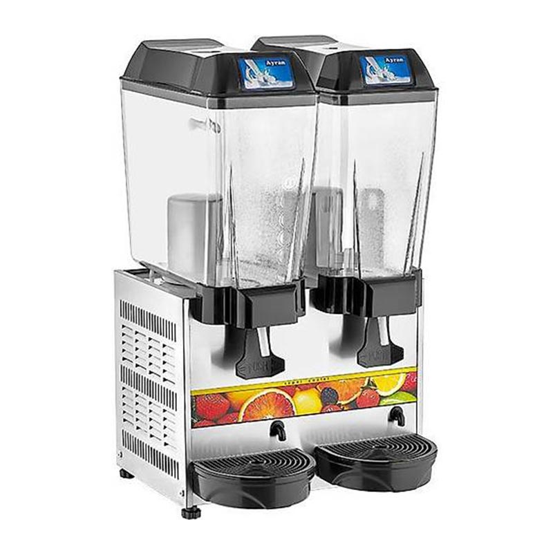 Remta Sogutucu 2 Hazneli Ayran Ayran 20 20 L ST-14 Metalik Ayran Gri