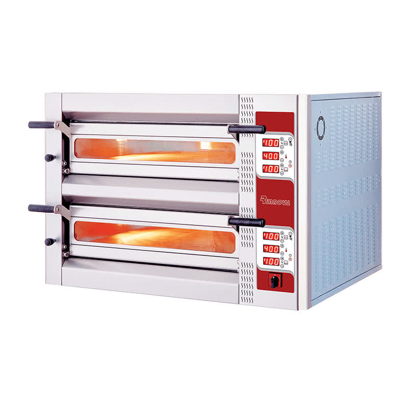 Rinnova 4 4 Pizza Kapasiteli Elektronik Kontrollu Cift Katli Pizza Fırıni 30 Cm X Elektrikli