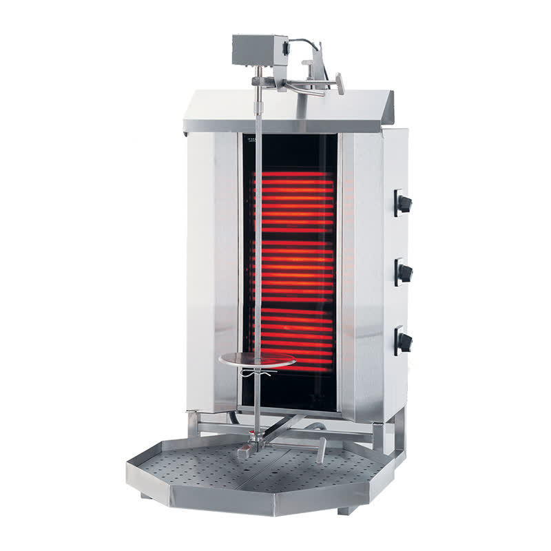 Rinnova 3 Radyanli Elektrikli Ustten Motorlu KLG-230 Camli Doner Ocagi