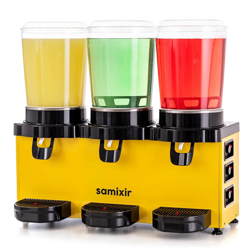 Samixir Soguk ıcecek Dispenseri 10 L 10 L 10 L MMM-30 Sari Panaromik Triple