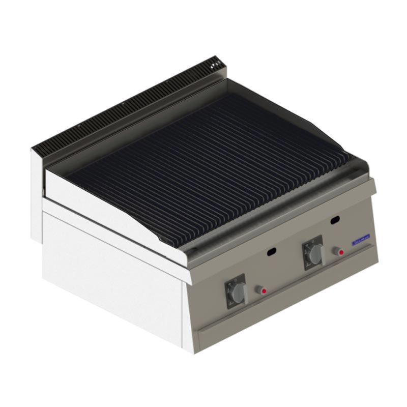 Seamac 700 Seri SGLI870SC Su Çekmeceli Lavataşlı Döküm Izgara, 80x70x30 cm, LPG — Seamac