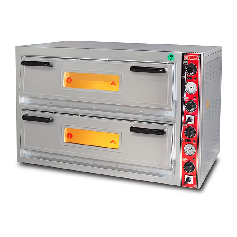 Sgs Cm X Elektrikli 4 4 Pizza Kapasiteli Cift Katli Termometreli PO-6262 Pizza Fırıni DE-30