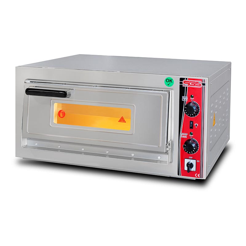 Sgs 30 Cm X 4 Pizza Kapasiteli Tek Katli Pizza PO-6262 Fırıni E Elektrikli
