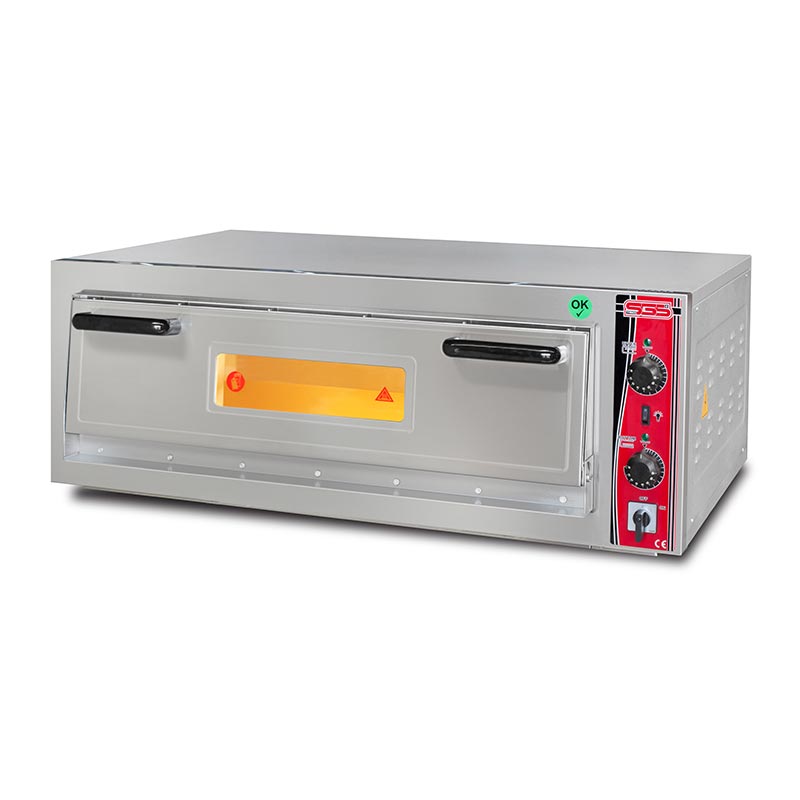 Sgs Cm X Elektrikli 6 Pizza Kapasiteli Tek Katli Pizza PO-9262 Fırıni E 30