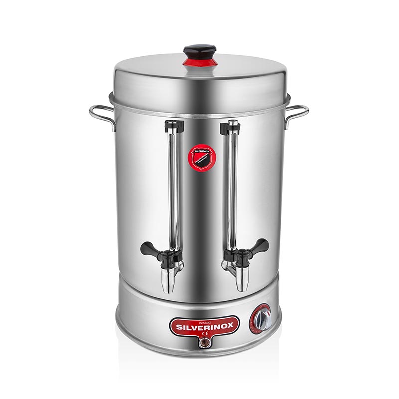 Silverinox Cay Makinesi Cevirmeli Metal Musluklu 60 Bardak 2010 Kapasiteli 7 L