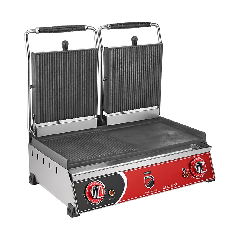 Silverinox Hamburger Makinesi Cift Kapakli 2133 20 Dilim Elektrikli