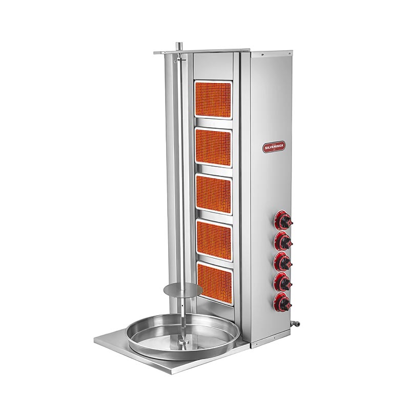 Silverinox 5 Radyanli 2167 Dogalgazli Doner Ocagi