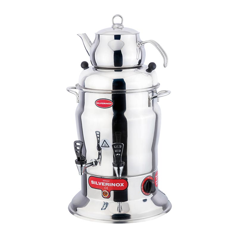 Silverinox Crown Cay Semaveri 2 Demlikli 160 Bardak 2202 Kapasiteli 16 L