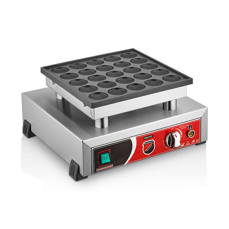 Silverinox Waffle Makinesi Elektrikli B11 Tekli Yuvarlak Bubble