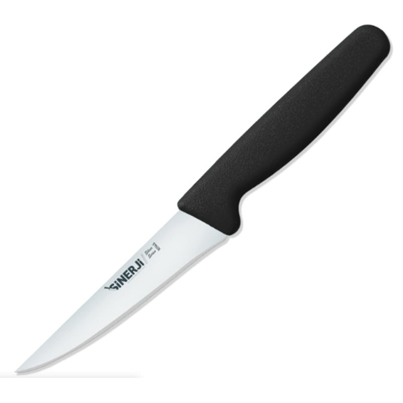 Sinerji Silver Plastik Saplı Küçük Mutfak Bıçağı, 12.5 cm, Siyah — Sinerji