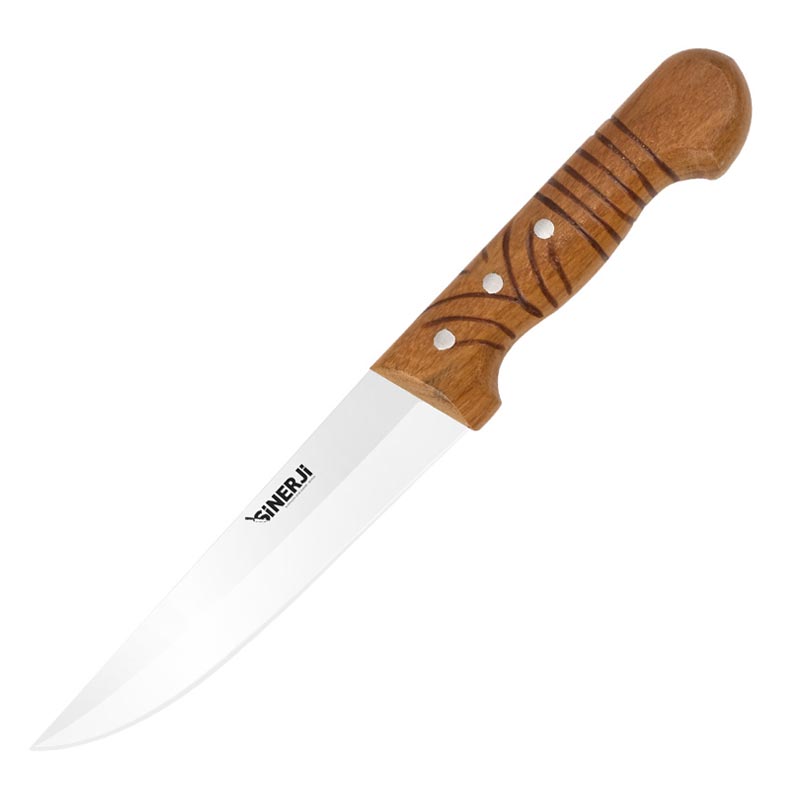 Sinerji Wooden No 2 Mat Ahşap Saplı Kasap Bıçağı, 16.5 cm — Sinerji — Görsel 1