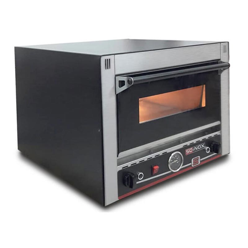 Soinox 40 Cm Elektrikli X 1 Pizza Kapasiteli Tek Katli Buharli ELF-40 Pizza Fırıni H