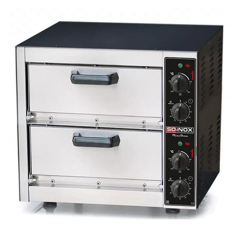 Soinox Cm X Elektrikli 1 1 Pizza Kapasiteli Cift Katli PM-11 Pizza Fırıni 40