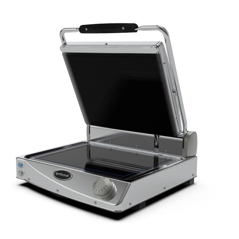 Spidocook SP 015 P Düz Yüzey Seramik Camlı Izgara & Tost Makinesi, Elektrikli — Spidocook