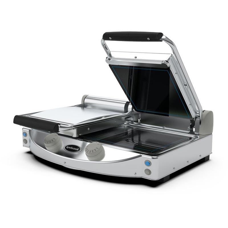 Spidocook SP 020 P Düz Yüzey Seramik Camlı Izgara & Tost Makinesi, Elektrikli — Spidocook
