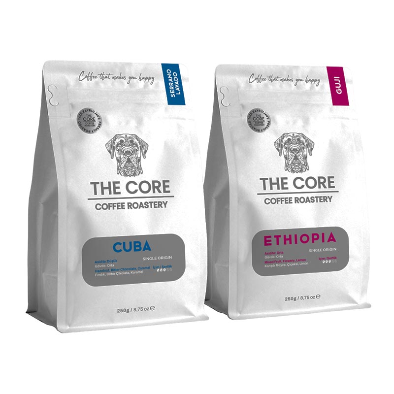 The Core Forte Ethiopia Guji Cuba Serrano Lavado Filtre 500 Cekirdek Kahve Gr