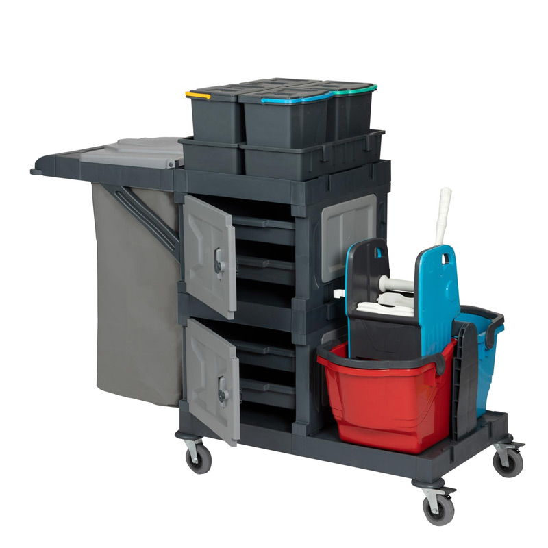 Uctem Temizlik Arabasi AC-2122 152x76x123 Cm Alfacart