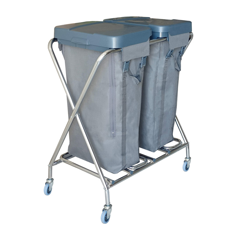 Uctem Cop Ve Camasir Toplama Arabasi Ct266mk 2x100 L Capraz