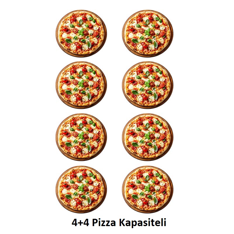 Venarro Dreay 34 cm x 4+4 Pizza Kapasiteli Çift Katlı Pizza Fırını, LPG'li — Venarro — Görsel 2