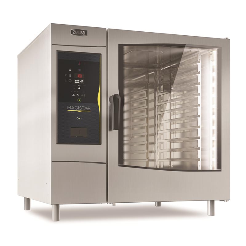 Zanussi Kontrol Kombi Elektrikli Dijital Konveksiyonlu Fırın GN-2 1 20 Tepsi 218823 Kapasiteli Magistar Ds
