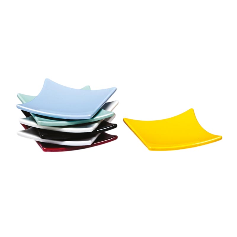 Zicco K-2511 Dikdörtgen Mini Melamin Teşhir Tabağı, 8 cm, Kırmızı — Zicco — Görsel 1