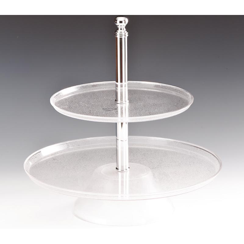 Zicco ZCB-01 2 Katlı Polikarbon Teşhir Standı, 37 cm, Şeffaf — Zicco — Görsel 1