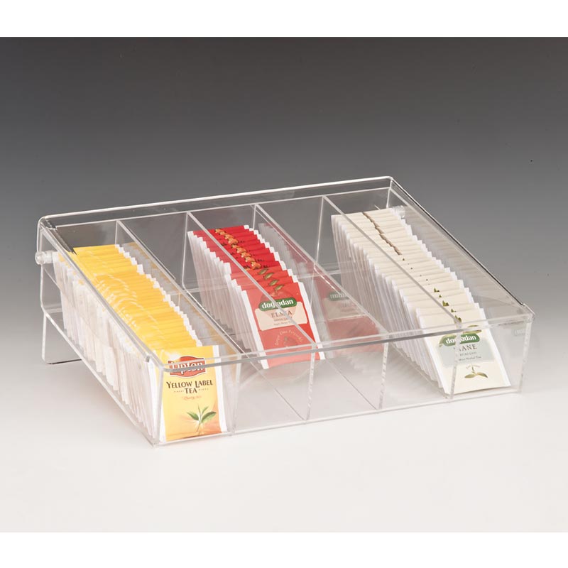 Zicco ZCP-040 Akrilik Çay Standı, 5 Bölmeli, 33x27x8 cm — Zicco