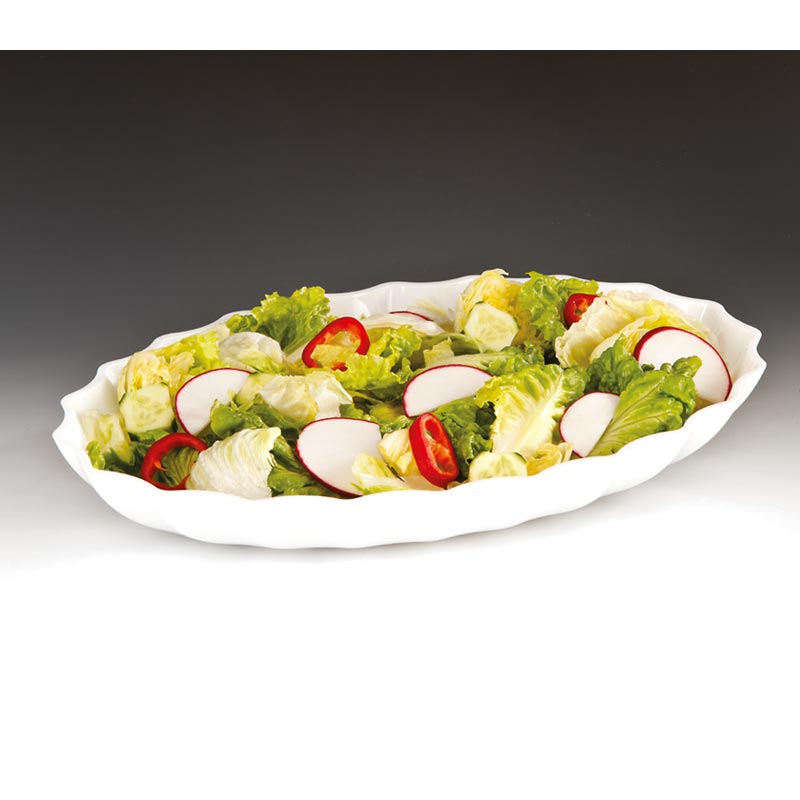 Zicco Teshir Tabagi Beyaz 41 5x29 5x5 5 ZCP-296 Cm Polikarbon Oval