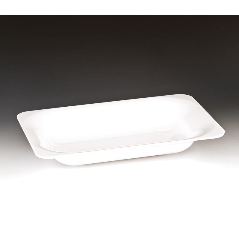 Zicco Polikarbon Dikdortgen Beyaz Teshir Tabagi ZCP-298 40x26x6 5 Cm