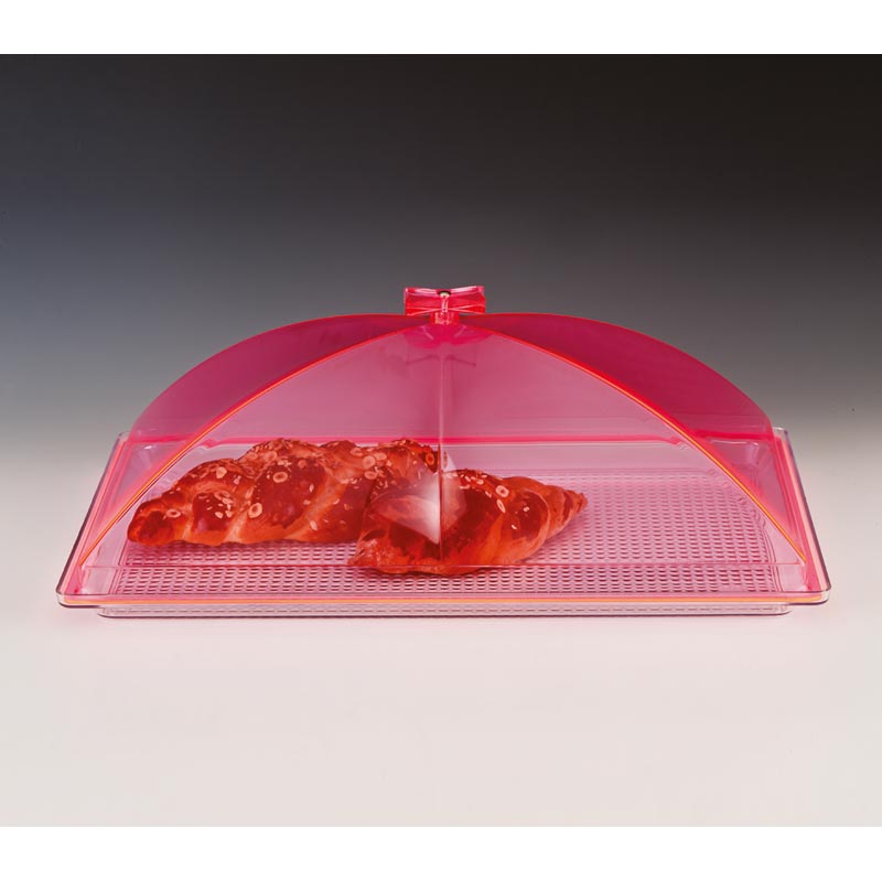 Zicco Akrilik Kapakli Muhafaza Kabi 35x55 Cm ZCP-375 Pembe Polikarbon Tepsili