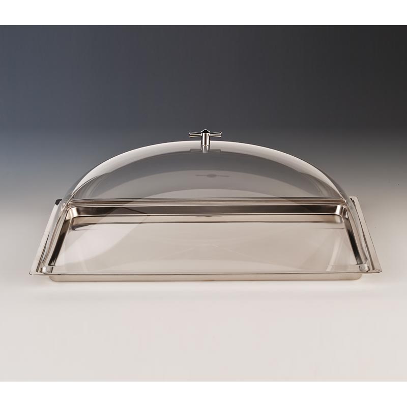 Zicco Kapakli Akrilik Muhafaza Kabi GN-1 2 44x29x18 ZCP-389 Cm Celik Tepsili