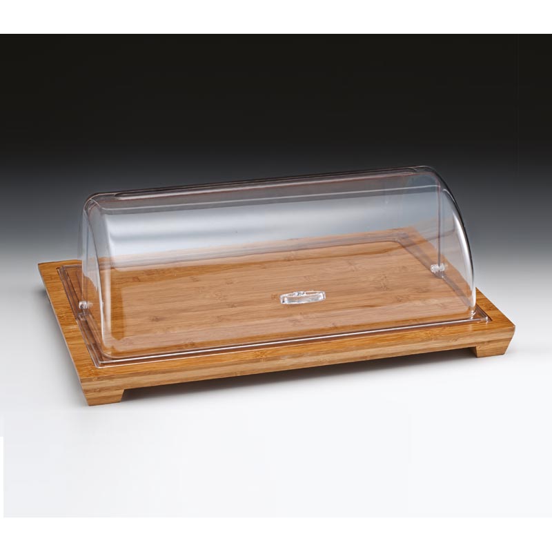 Zicco Altli Polikarbon Fanus Rolltop Kapakli ZCP-521 59x39 Cm Ahsap