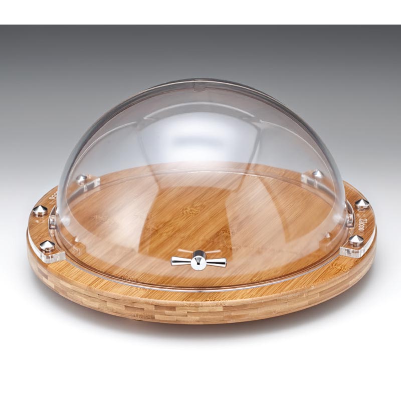 Zicco Ahsap Altli Rolltop Kapakli Polikarbon ZCP-529 Fanus 38 Cm