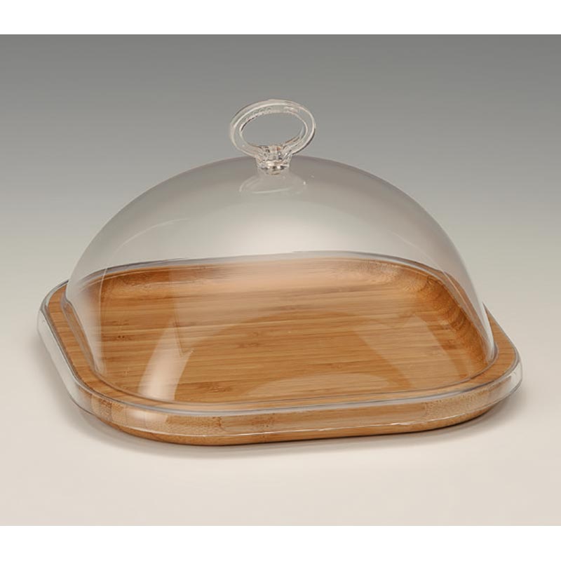 Zicco Kapakli Ahsap Altli Fanus ZCP-695 21x21x13 Cm Akrilik