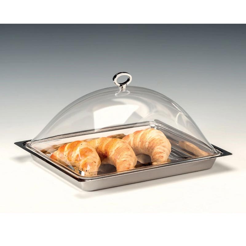 Zicco Akrilik Kapakli Celik Tepsili Muhafaza Kabi GN-1 ZCP-715 2 30x36 Cm