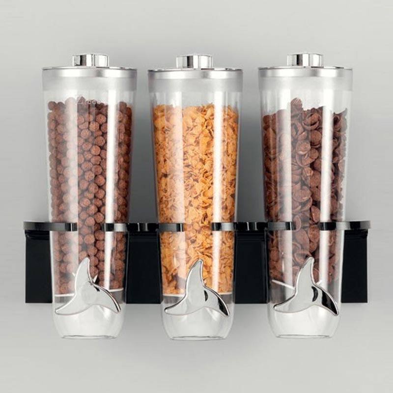 Zicco Duvara Monteli Standli Cornflakes Aleti 3 Lu ZCP-725 40x15x34 Cm Siyah