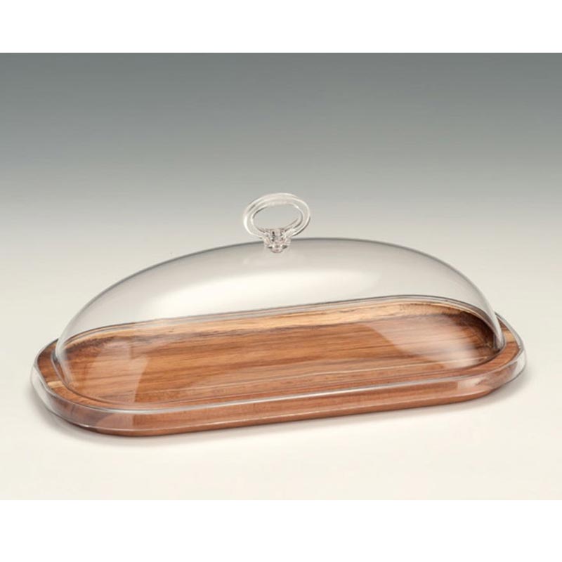 Zicco Akrilik Kapakli Fanus 14x29 5 ZCP-746 Cm Ahsap Altli