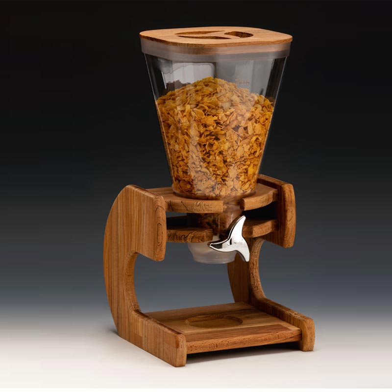 Zicco Cornflakes Aleti 5 5 L 23x30x48 ZCP-782 Cm Ahsap Standli